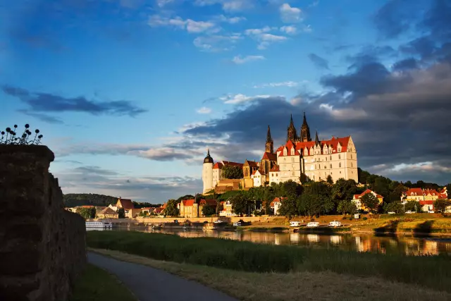 Meissen, Blick auf den Burgberg